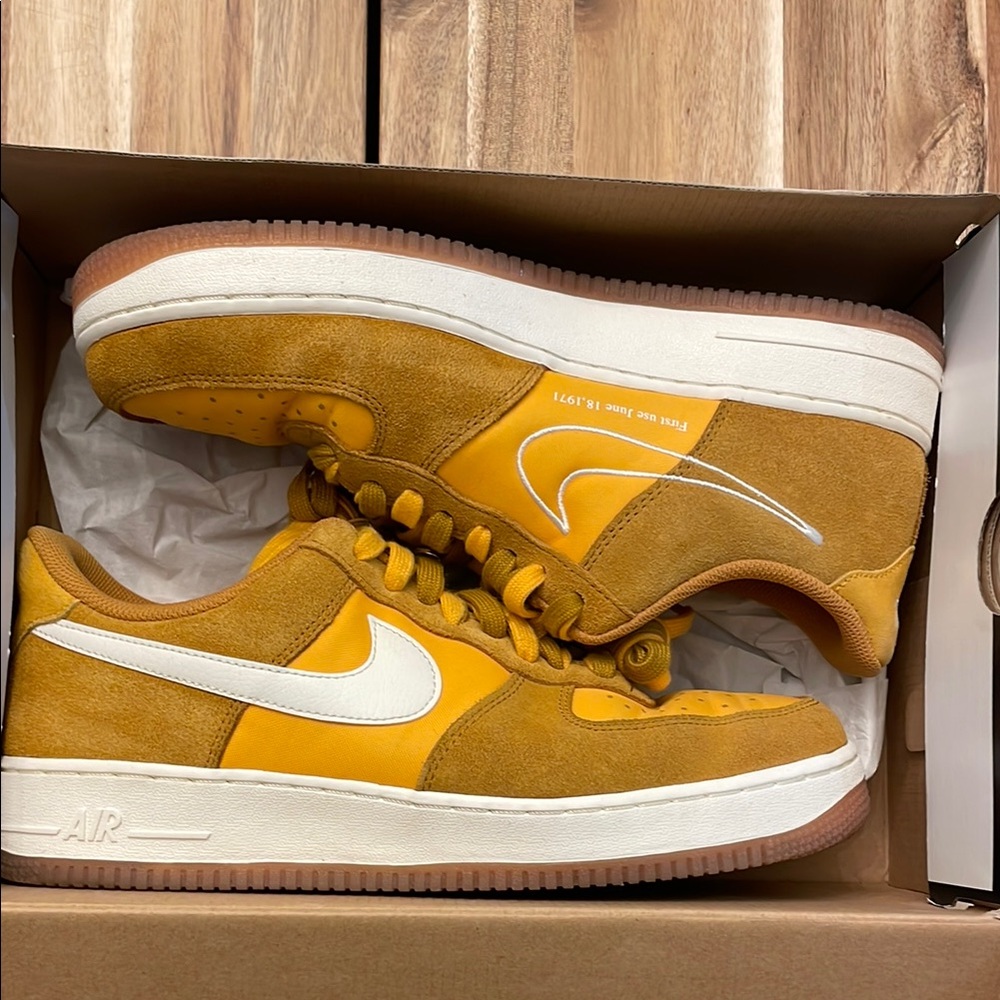 Nike Yellow and White Sneakers